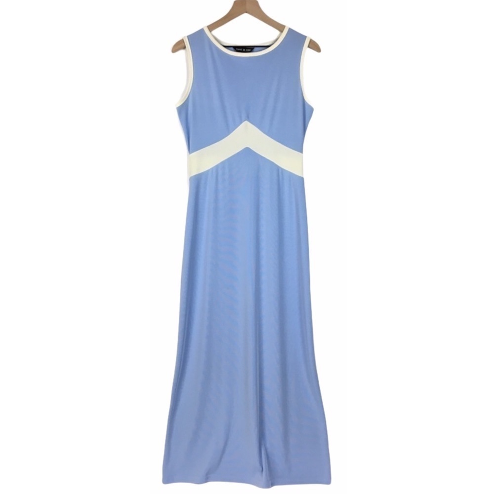 VINTAGE ESPRIT de Corp Dress 90s Maxi Stretch Sporty Retro Minimalist Size Small